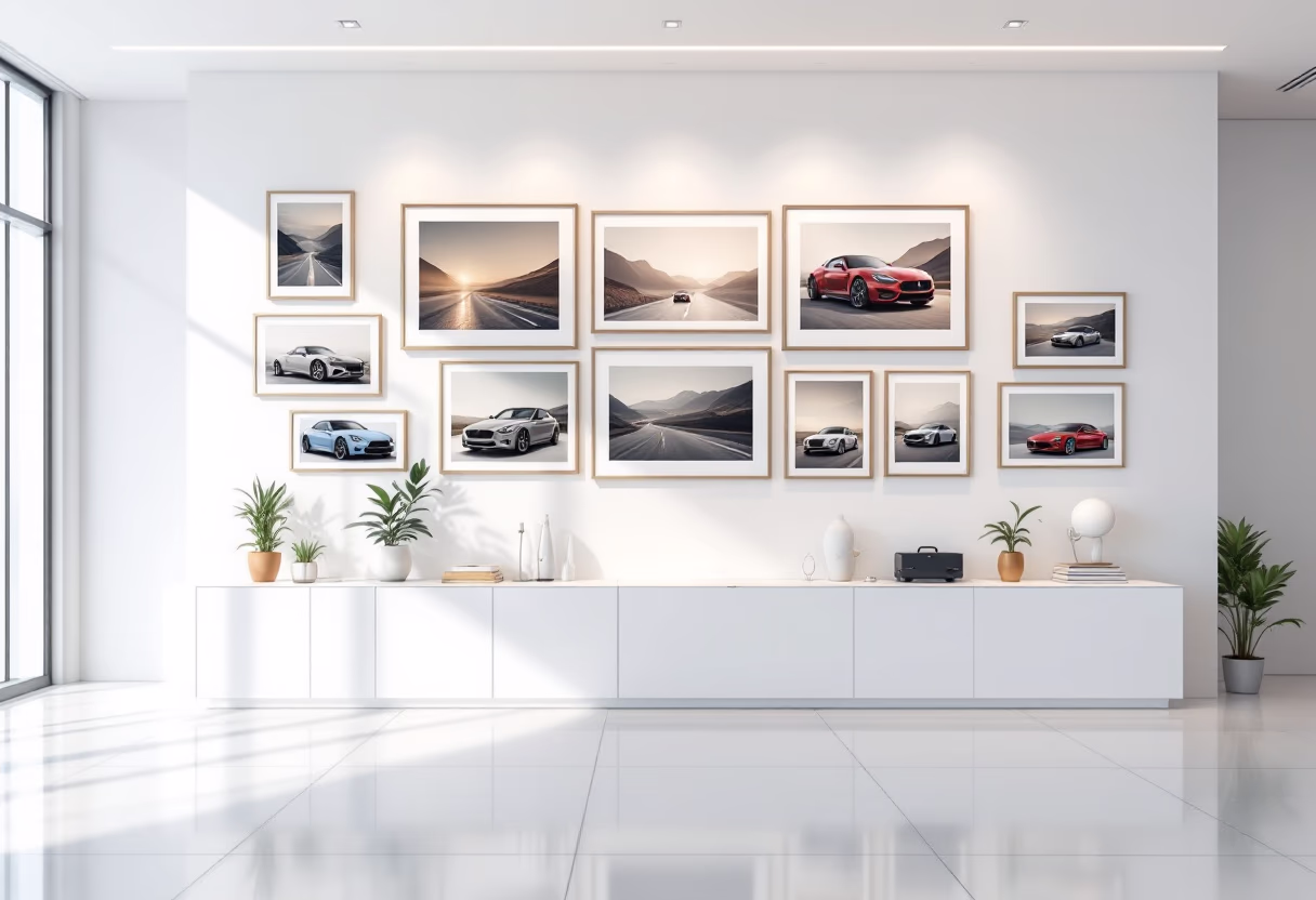 image of dealership history wall